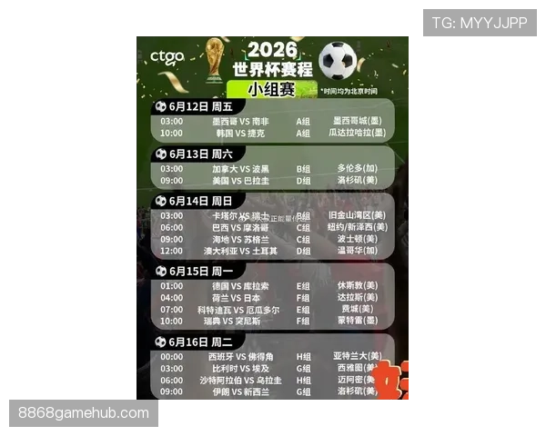 捷克队2026世界杯赛程前瞻：小组赛对手与出线形势分析